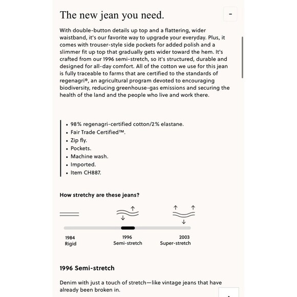 J.CREW Slim-wide Jean with Stacked Buttons Size 31 White NEW Modern Casual CH887 - Picture 14 of 14